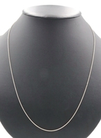 Sterling Silver (925) 1.2mm Classic Rope Chain 24" Long Italy Rope Necklace 2.9g