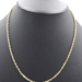 Classic 14KT Yellow Gold 3.1mm High Shine Rope Chain Necklace 20" LJ - 15.98g