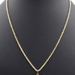 Women's 14KT Yellow Gold Openwork Floral Heart Pendant on 14KT Rope Necklace 20"