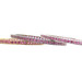 Sterling Silver Simulated Round Ruby Eternity Tri-Tone 3 Stack Ring Set Size 9