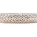 Sterling Silver 4.2mm 0.25 ctw Round Diamond Three Row Anniversary Band Ring 