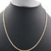 Classic 21" 10K Yellow Gold High Shine 3.3mm Wide Thin Curb Link Necklace 14.91g