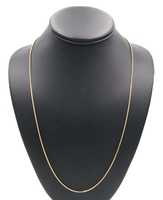 Milor 14KT Yellow Gold 1.4mm High Shine Snake Chain Necklace 24" Italy - 5.45g