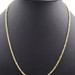 Classic 10KT Yellow Gold 3mm Wide Rope Chain Necklace 22.5" - 5.46 Grams