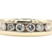 Estate 6-Stone 0.90 Ctw Round Diamond 10KT Yellow Gold Wedding Band Ring GLR 6g
