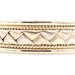 Matte Finish 14KT Tri-Color Gold 8mm Braided Wedding Band Ring Size 10.5 - 8.30g