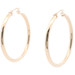 Women's Classic 10KT Yellow Gold Hollow 1.5" Hinged Hoop Estate Earrings by RL