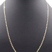 Italy Textured 10KT Tri-Color Gold 2.6mm Valentino Chain Necklace 24" GND - 5.4g
