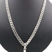 Sterling Silver (925) 2.3" Cross Pendant on Heavy 23.5" Silver Curb Chain 96.6g