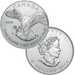 2014 Canadian Perigrine Falcon 1 OZ Silver Round