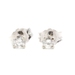 1/8 cttw Round Brilliant Diamond Solitaire Stud Earrings in 14KT White Gold 