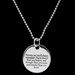 Sterling Silver Christopher Robin Quote "Promise Me.." 925 Necklace Pendant 6.2g