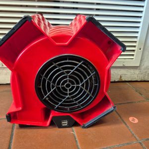 Lasko 11" X-Blower Multi-Position Utility Blower Fan with USB Port, Red, X12900