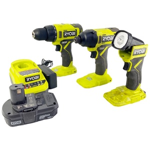 Ryobi Impact, Drill/Driver' LED Light 18V ONE+ Cordless 3-Tool Combo Kit