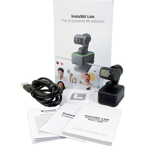 Insta360 Link CINSTBJ/A UHD PTZ 4K AI Webcam, 4K Resolution with 1/2" Sensor