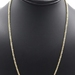 High Shine 14KT Yellow Gold 2.4mm Rope Chain Necklace 20.5" MA Peru - 5.19g