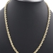 Classic 14KT Yellow Gold 5.3mm Wide Hollow Rope Chain Necklace 22.5" MA - 15.35g