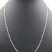 Italy Air Solid 10KT Yellow Gold 2.6mm Classic Figaro Chain 22.5" Necklace 2.1g
