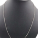 Estate Sterling Silver 925 1.5mm Wide Classic 24" Silver Box Chain Necklace