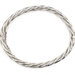 Estate Sterling Silver 5.2mm Wide Twist Style 7.5" - 925 Bangle Bracelet 10.0g