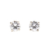 1/5 cttw Round Brilliant Cut Diamond Solitaire Stud Earrings in 14KT White Gold
