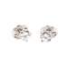 1/5 cttw Round Brilliant Cut Diamond 14KT White Gold Solitaire Stud Earrings