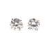 3/4 cttw Round Brilliant Cut Diamond 14KT White Gold Solitaire Stud Earrings