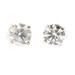 3/4 3/4 cttw Round Brilliant Cut Diamond 14KT White Gold Solitaire Stud Earrings