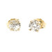 1/2 cttw Round Brilliant Cut Diamond 14KT Yellow Gold Solitaire Stud Earrings