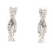 Women's Sterling Silver 0.15 cttw Round Diamond Twisted Hoop Earrings by EFFY