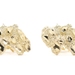 Diamond-Cut Estate 10KT Yellow Gold Retro Style Nugget 14.2mm Stud Earrings