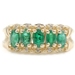 Natural 1.0 Ctw Oval Cut Emerald & Round Diamond 14KT Yellow Gold Ring by Effy