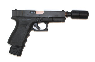 GLOCK 19 9mm semi Auto with Threaded Barrel and Compensator