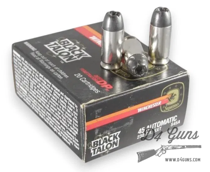 Winchester Black Talon .45 ACP 230gr 20 Rounds