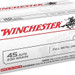 Winchester Full Metal Jacket 45 ACP Ammo 230gr 100 Rounds - Brass Casing