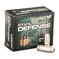 Liberty Civil Defense .45 ACP +P Ammunition 20 Rounds Copper Fragmenting HP 78 G