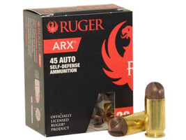 Ruger Inceptor ARX Handgun Ammo - .45 Automatic Colt Pistol - 118 Grain - 25 Rou