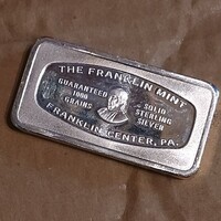 The Franklin Mint 1000 Grain Sterling Silver Bar