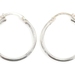 Classic Sterling Silver 22.4mm Wide Plain Medium Women's 925 Round Hoop Earrings