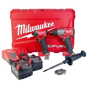 Milwaukee 3697-22 18V Brushless Cordless Hammer Drill & Impact Driver Combo Kit