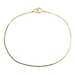 High Shine 14KT Yellow Gold 1.1mm Classic Serpentine Chain Bracelet 7.5" - 1.20g