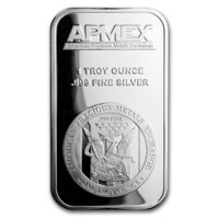 Apmex American Precious Metals Exchange 1 OZ Silver Bar