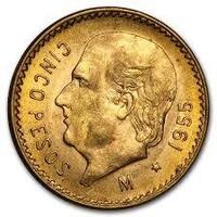 1955 Cino Pesos .1206OZ Gold Coin