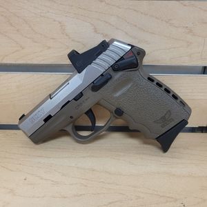 Sccy CPX-1 9mm Semi Auto Pistol (Tan) With Crimson Trace Red Dot Sight 