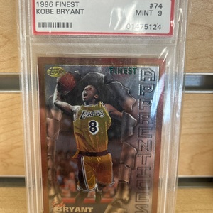 1996 Finest Kobe Bryant #74 Rookie PSA 9