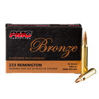PMC Bronze .223 Remington Ammunition 20 Rounds FMJ-BT 55 Grain