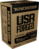 Winchester USA Forged Steel 9mm 115 Grain 150-Rounds FMJ
