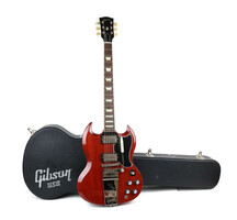 2022 Gibson SG Standard ‘61 Maestro Vibrola in a Vintage Satin Cherry finish.