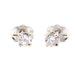 1/5 cttw Round Brilliant Cut Diamond 14KT White Gold Solitaire Stud Earrings