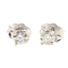 Round Brilliant Cut 1/5 cttw Diamond 14KT White Gold Solitaire Stud Earrings